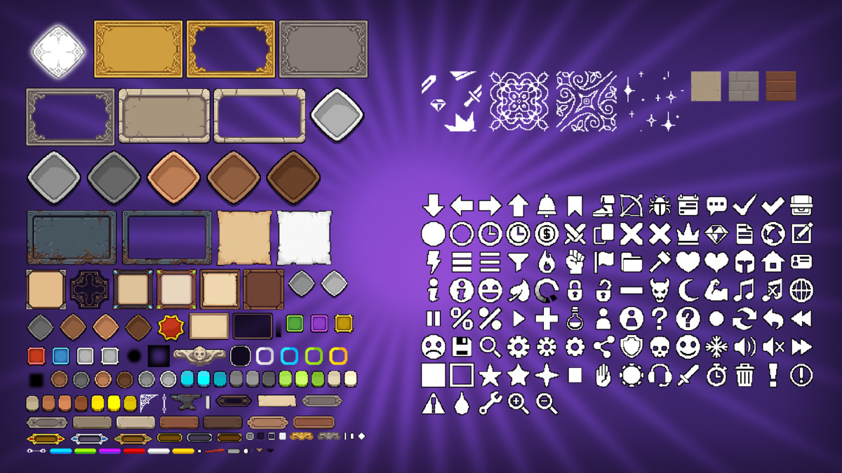 UI Kit 2D - Pixel Fantasy