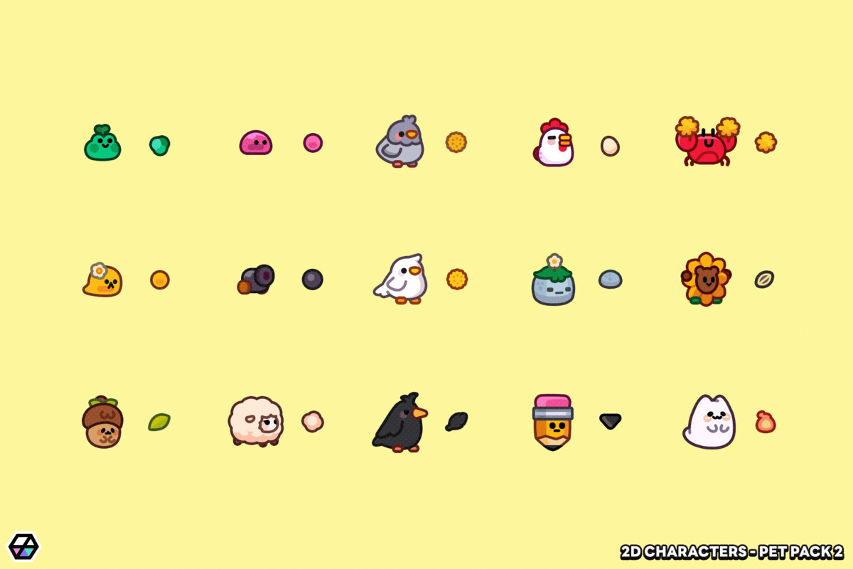 2D Characters - Pet Pack 2