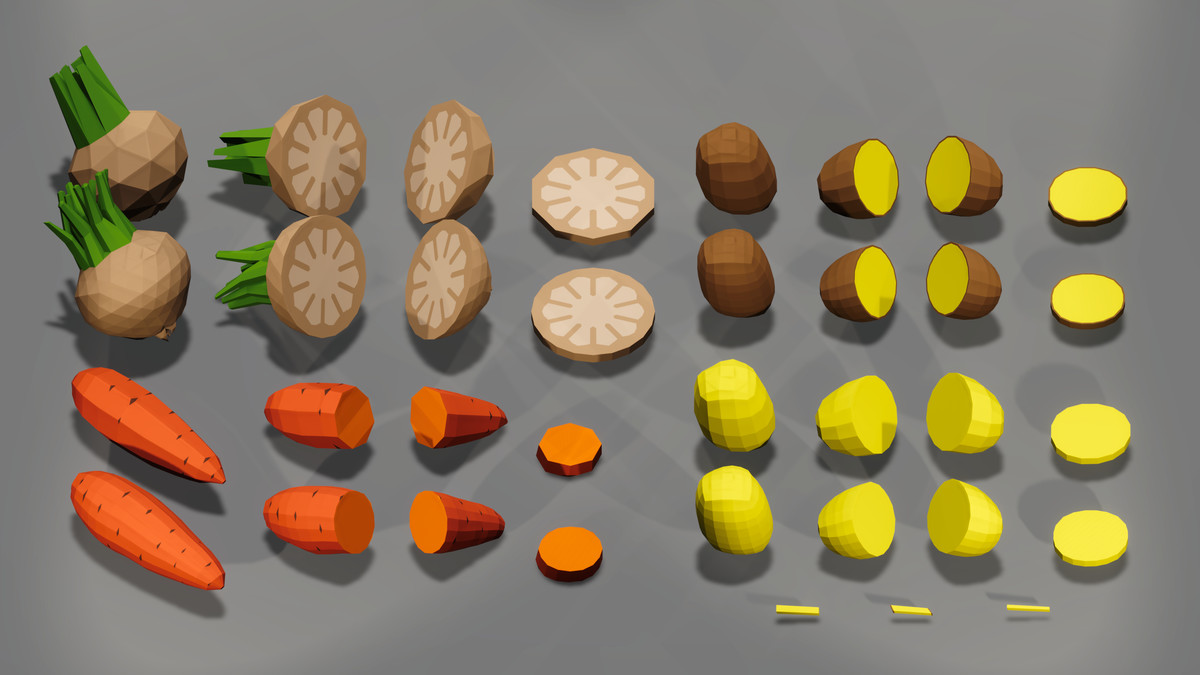 Ultimate Vegetable Pack - 3D Low Poly Assets