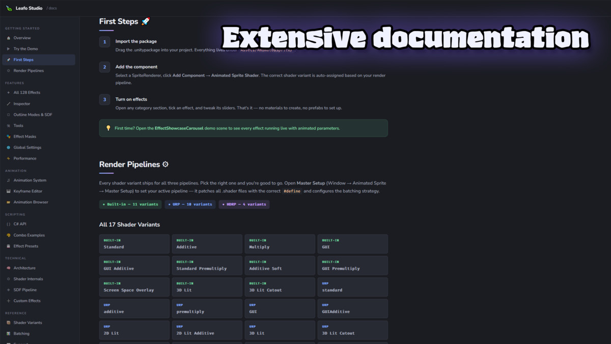 FlexiSprite: All-in-1 animated shaders