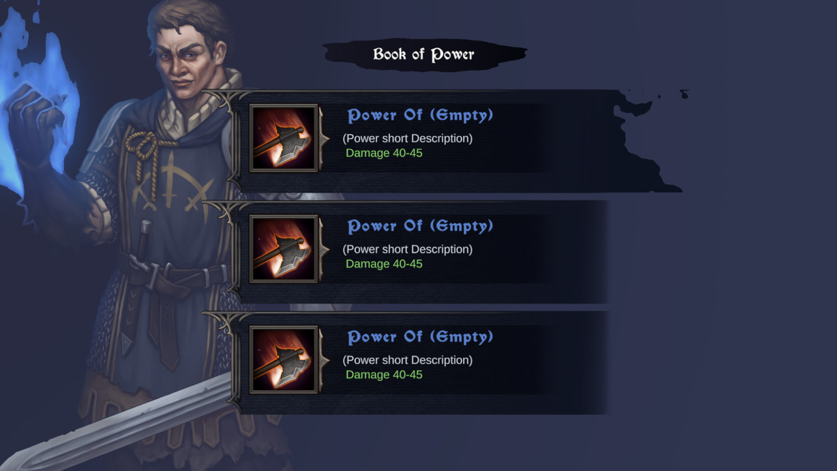 Legendary Warrior UI