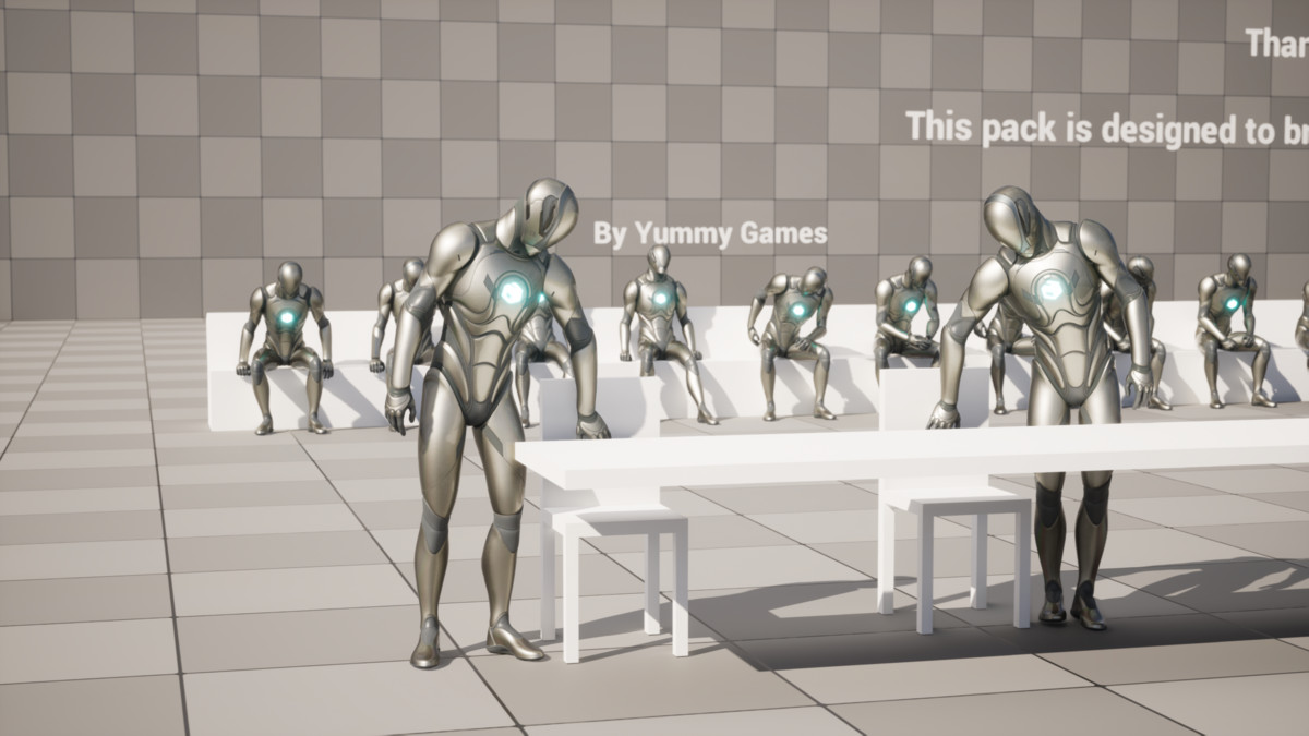 84 NPC Seated Idle Animations