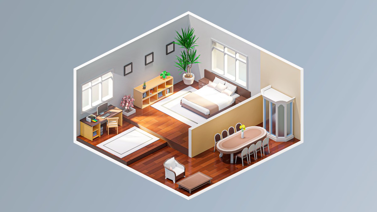 Interior 6 - Low Poly 3D Models Pack