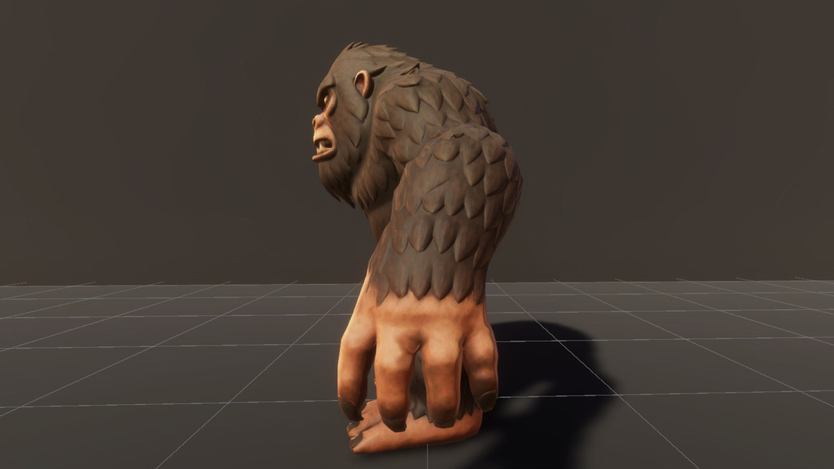 Sasquatch - Game ready character Low-poly 3D model