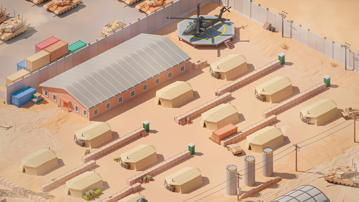 Military Desert - Low Poly 3D Models Pack