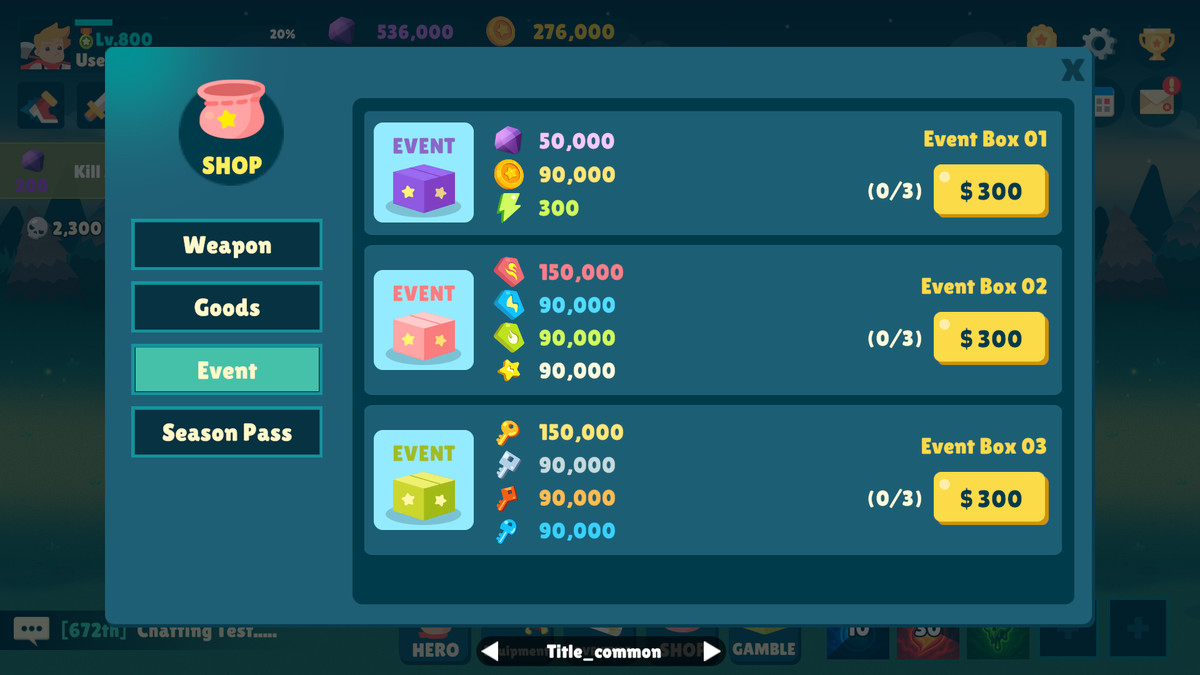 Idle Game Horizontal UI Kit