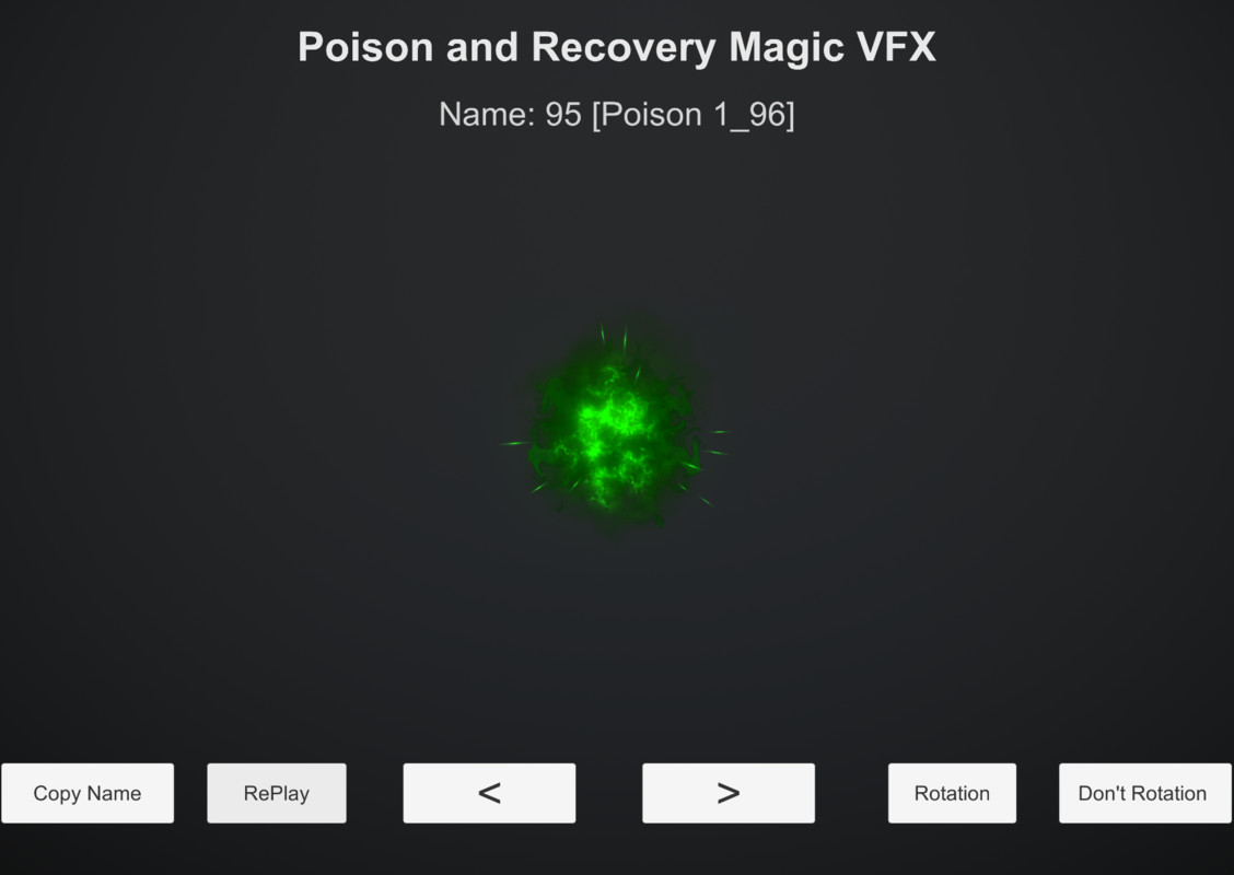 Poison and Recovery Magic VFX
