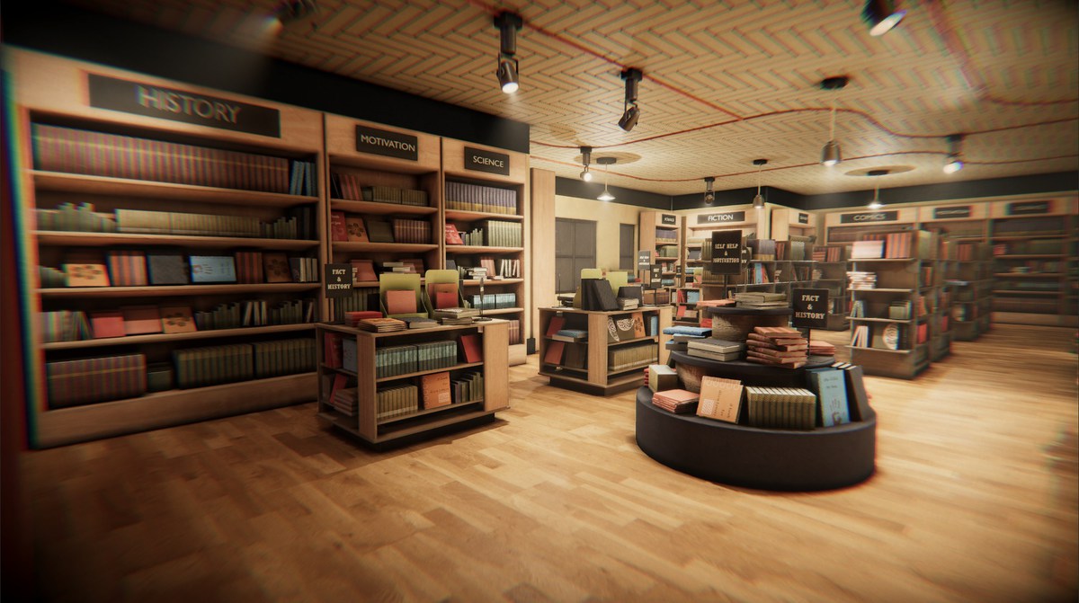Book Store 3d Environment