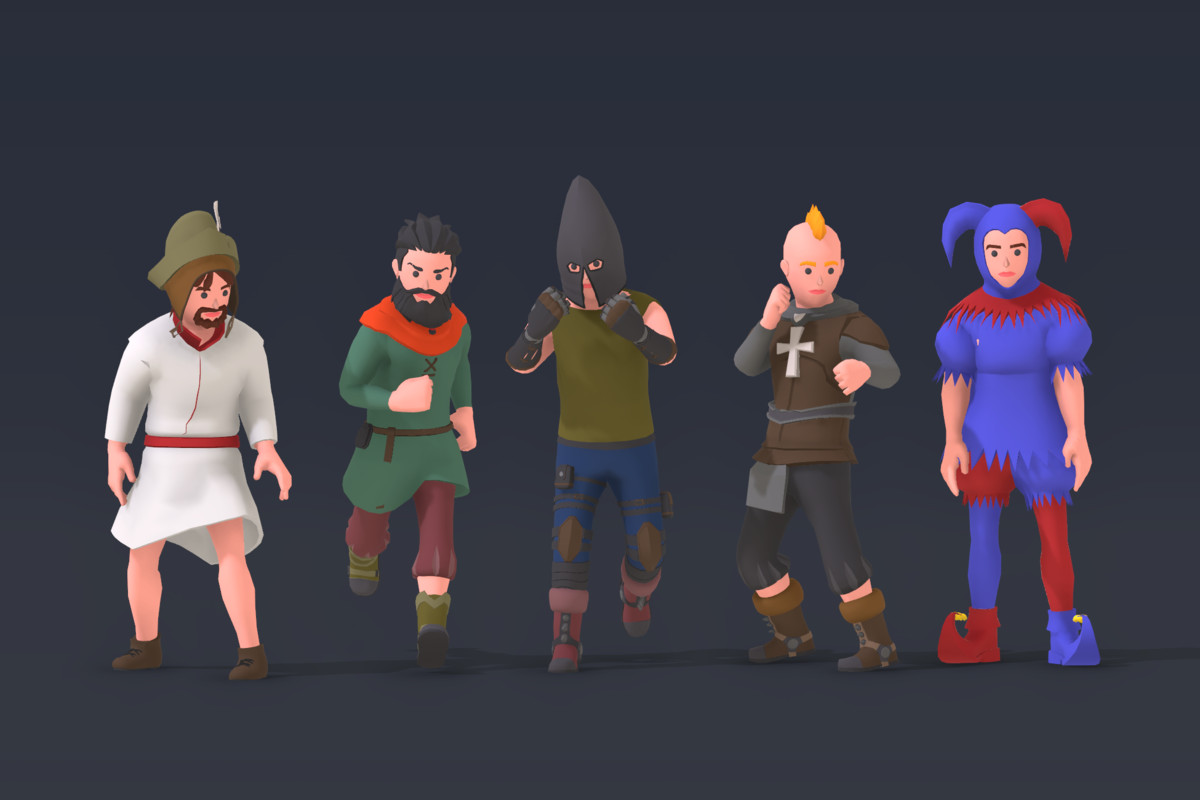 Customizable 3D Fantasy Characters Bundle