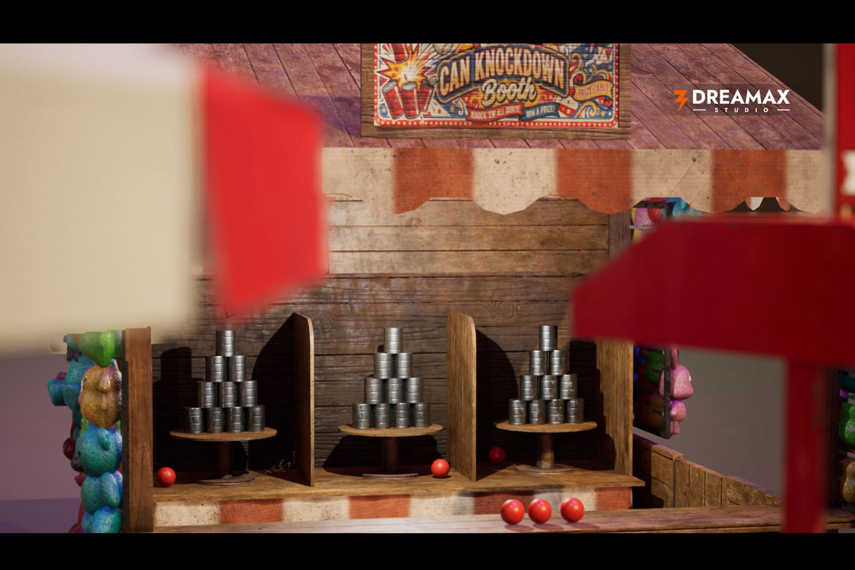 Carnival & Funfair Stalls - Game Booths, Food Carts, Circus & Festival Props