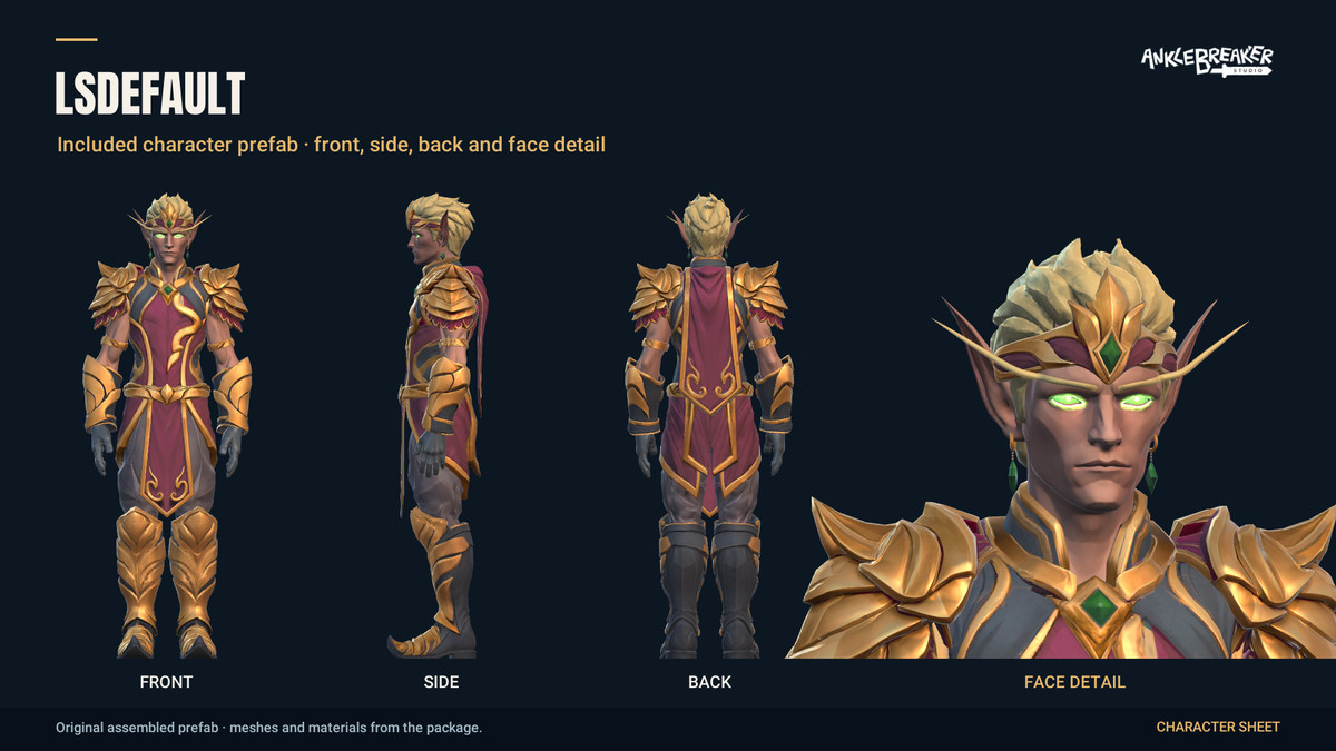 Stylized Elves Characters - Facial & Body Rig