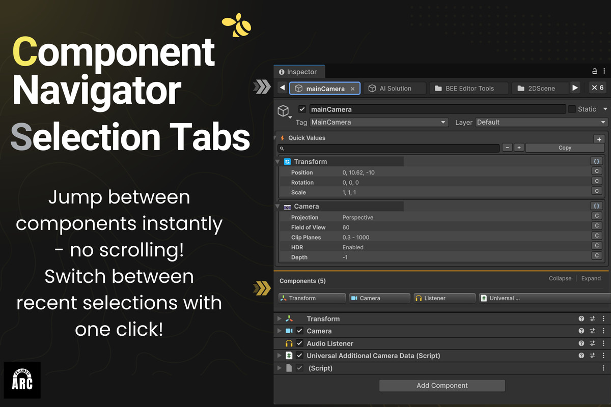 BEE Tools | Hierarchy & Inspector