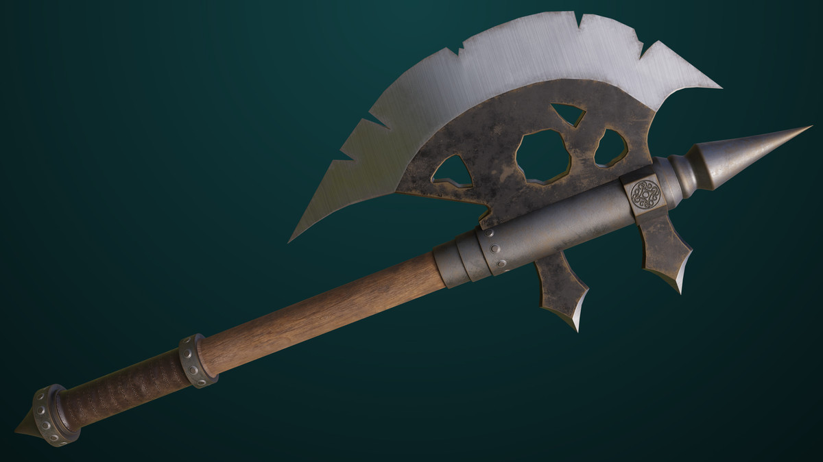 Battle Axe 16 URP HDRP Textures