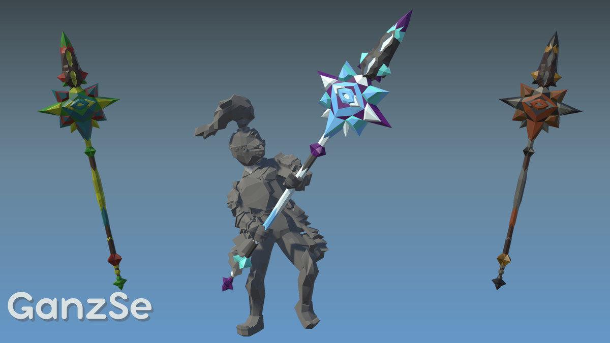 GanzSe Spears - Fantasy Low Poly Pack