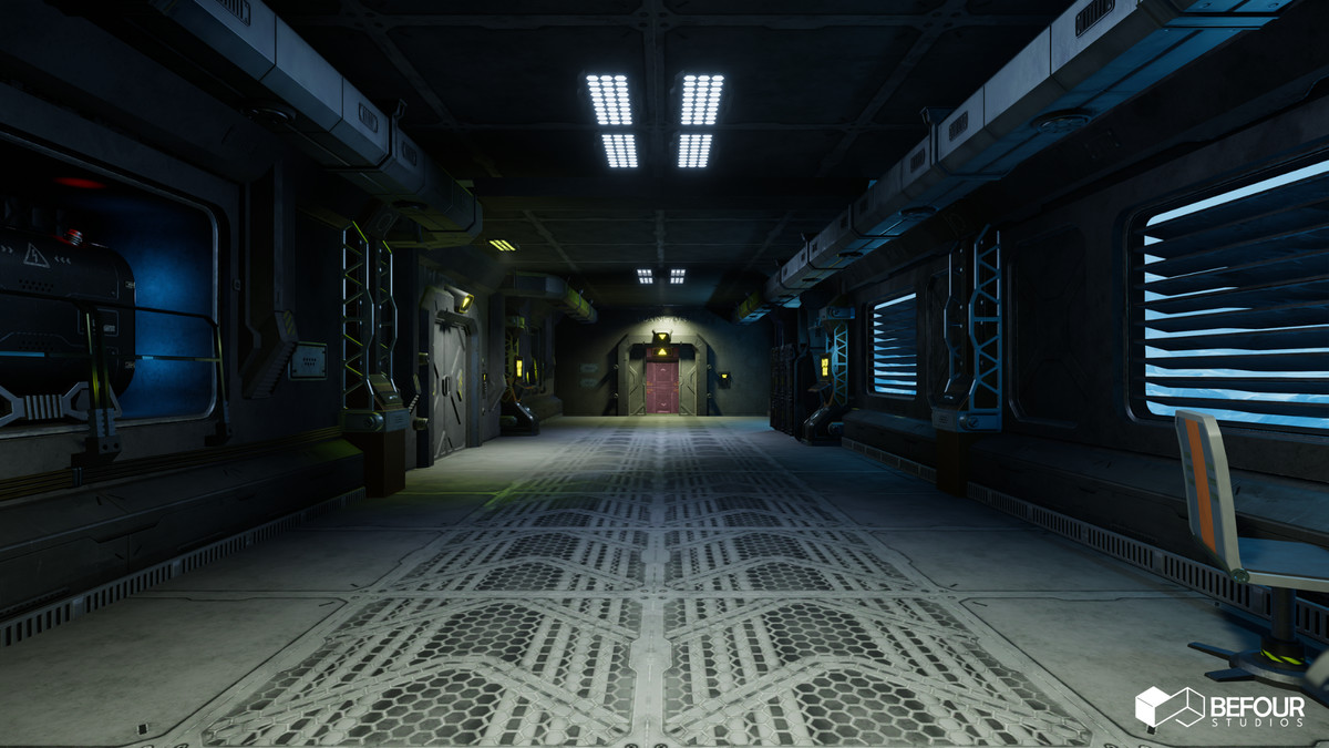 Sci-Fi Polar Station Environment (Modular, Space, Station)
