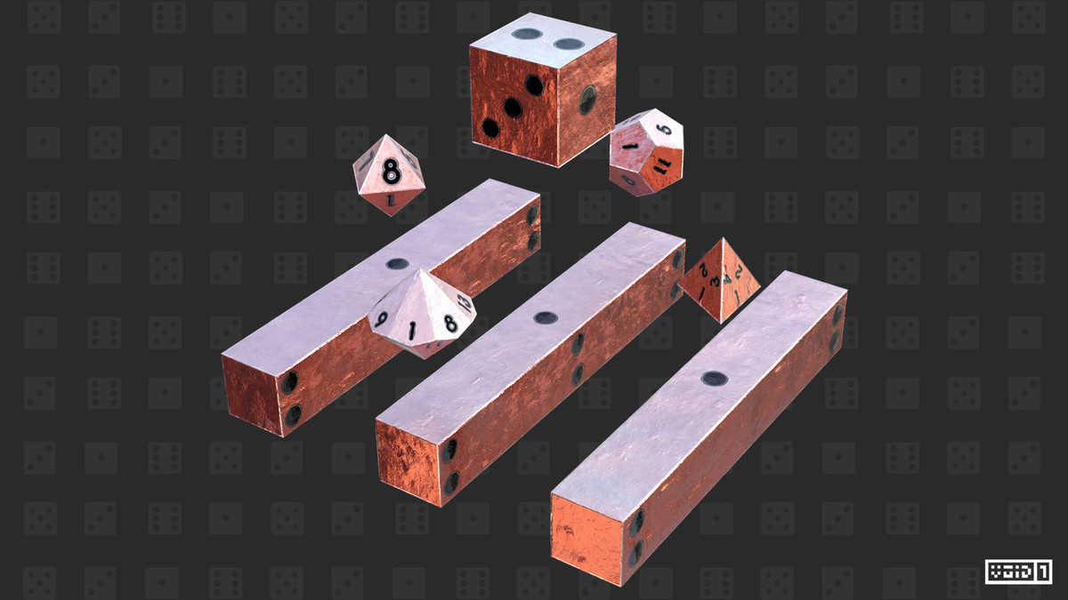 Rounded 3D Dice Models PRO