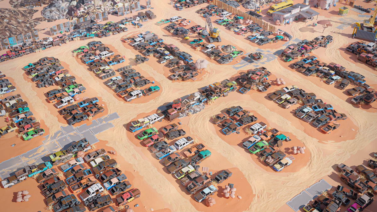 Junkyard - Low Poly 3D Models Pack