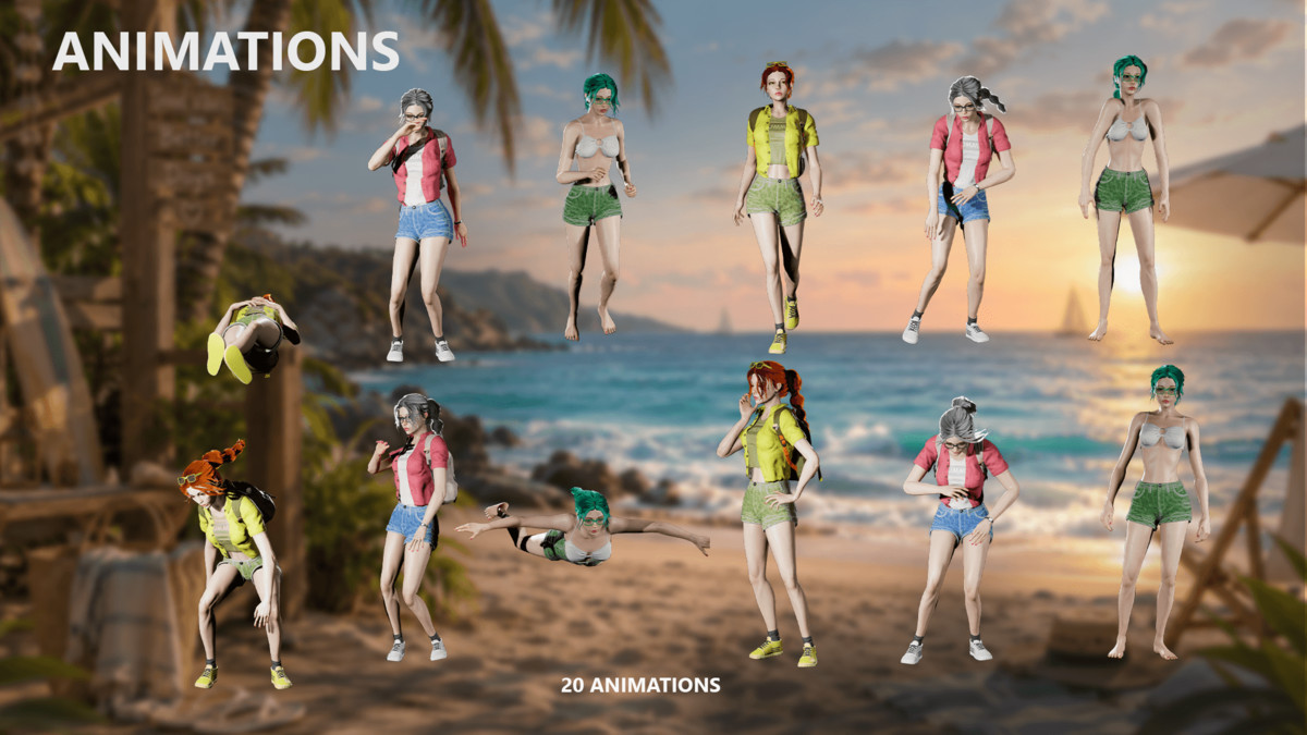 Summer Girl – Casual Game Character