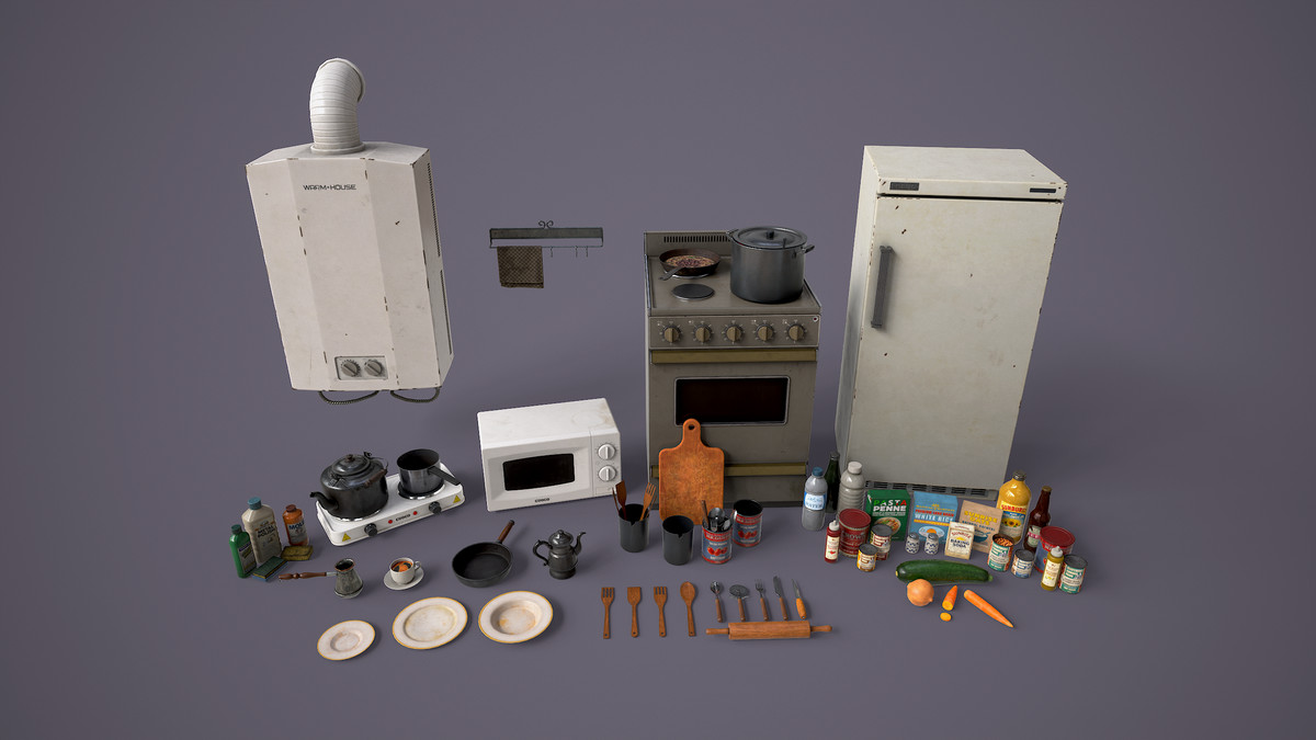 Retro Kitchen Props