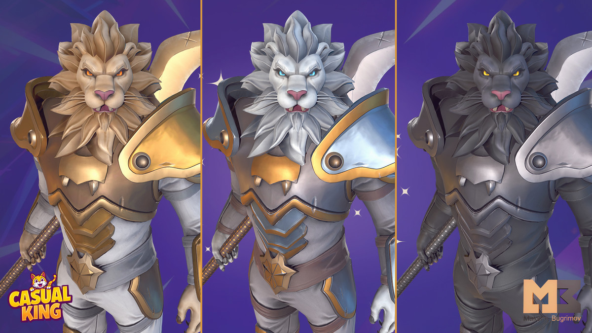 Lion Cartoon Character