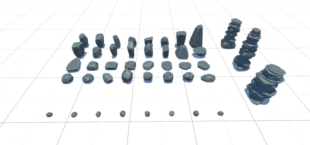 Stylised Rocks and Ruins