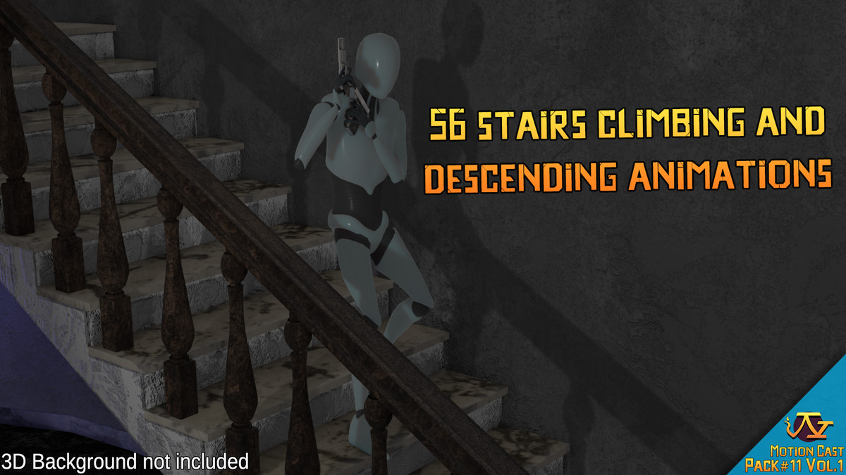 Classic 3D Survival Horror animations (Motion Cast#11 Vol.1)