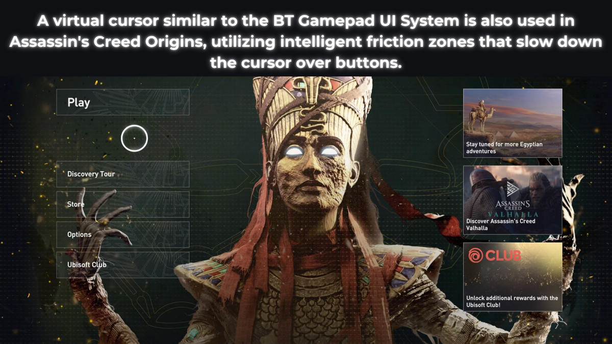 BT-Gamepad UI System: Intelligent Virtual Cursor & Keyboard Framework