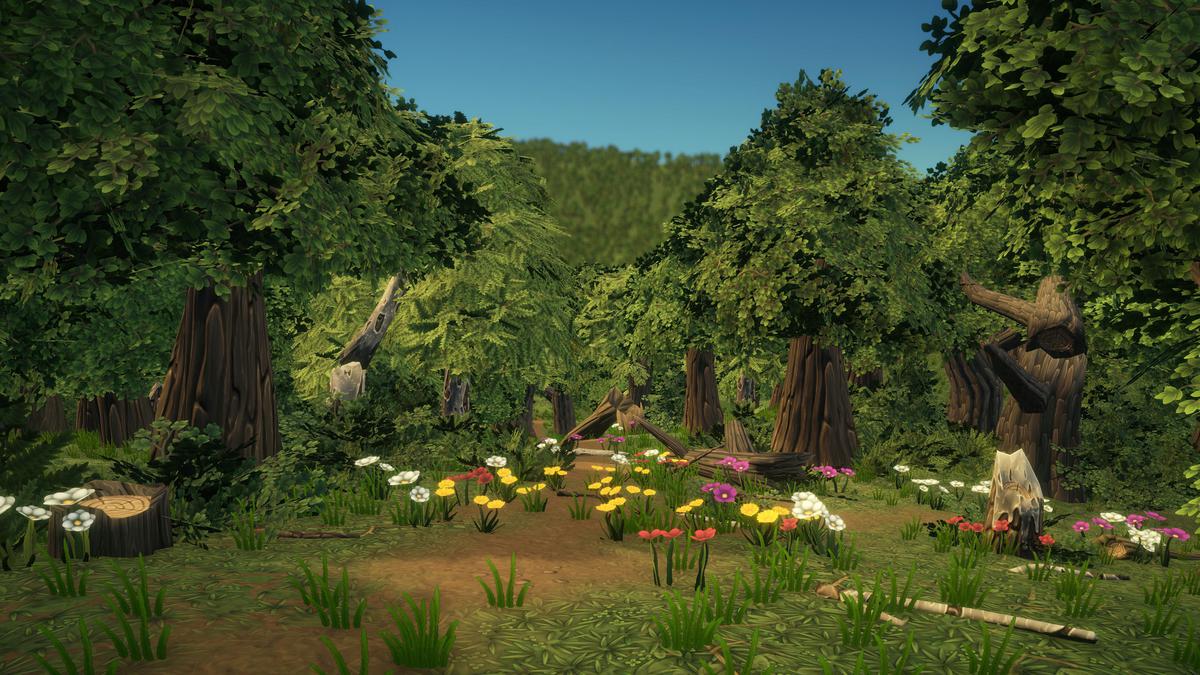 Stylized forest environment