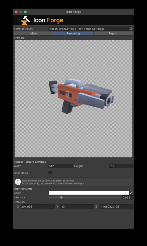 Icon Forge - 3D Icon Renderer