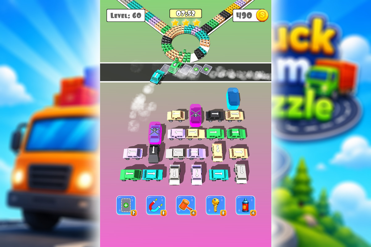 Truck Jam - Complete Mobile Game Template