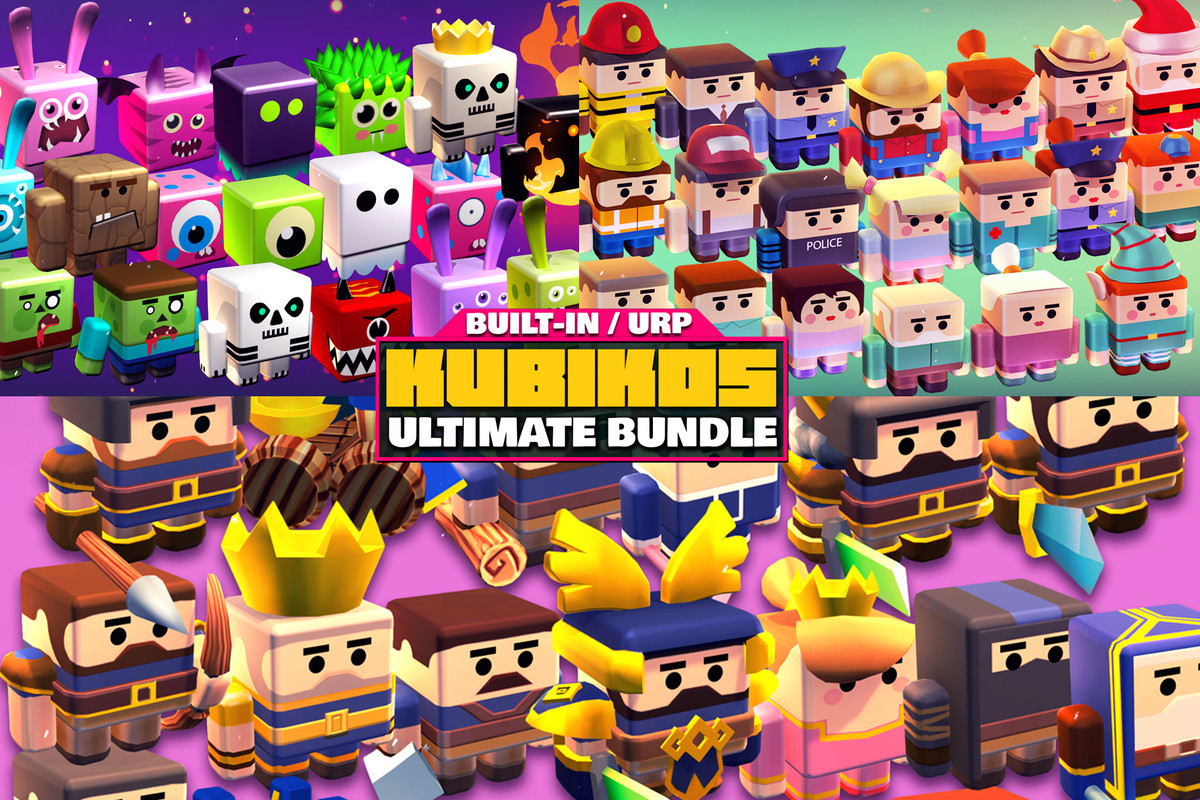 KUBIKOS Ultimate Bundle – Stylized Cube Worlds & Characters