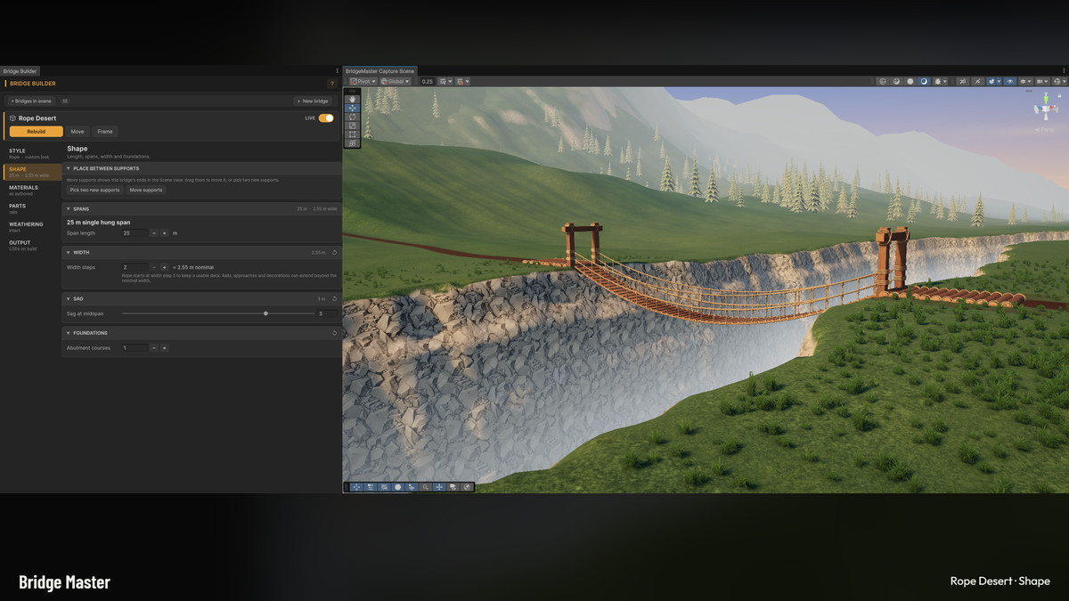 Bridge Master - Stylized Bridge Builder