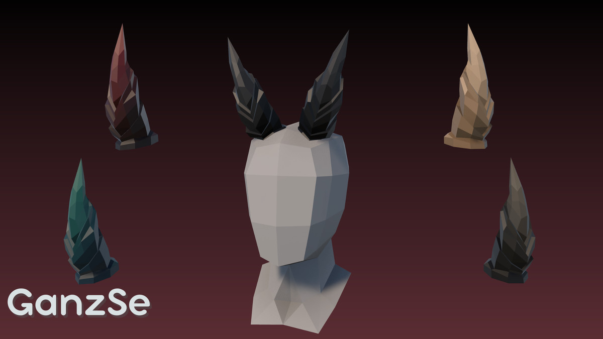 GanzSe Horns - Fantasy Low Poly Pack