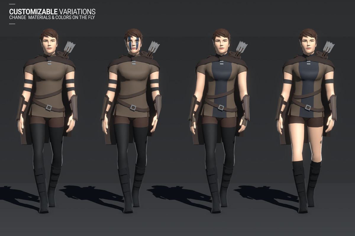 Polyquest Heroes: Warrior I Huntress