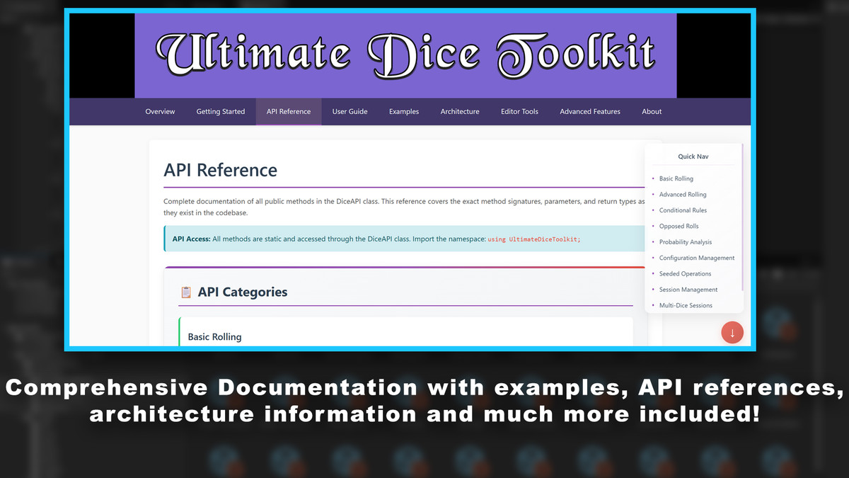 Ultimate Dice Toolkit: Advanced Dice Rolling & Rule API Systems w/JSON support