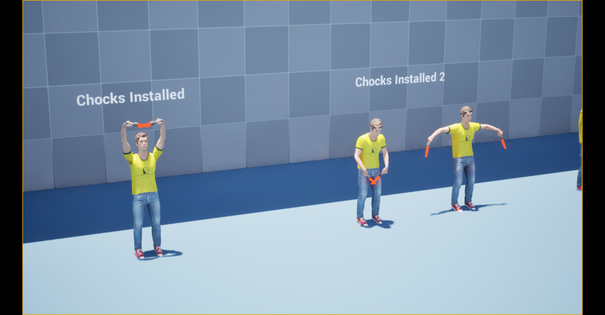 Aircraft Marshalling Animation