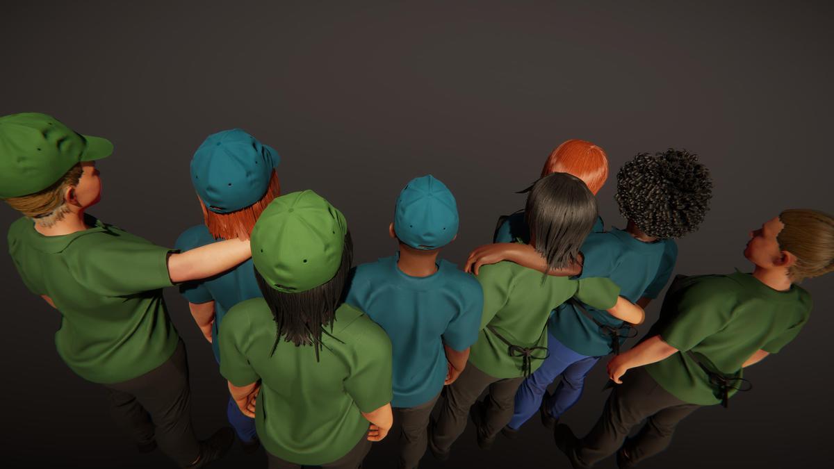 Female Shop Staff (Female modular characters)