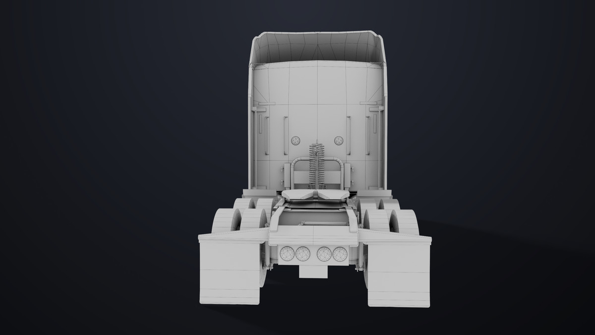 Truck Chassis 02 Generic Black URP HDRP Textures