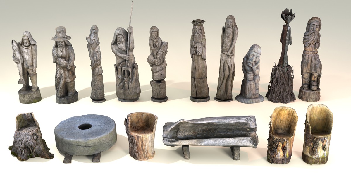 Wooden props volume one photogrammetry