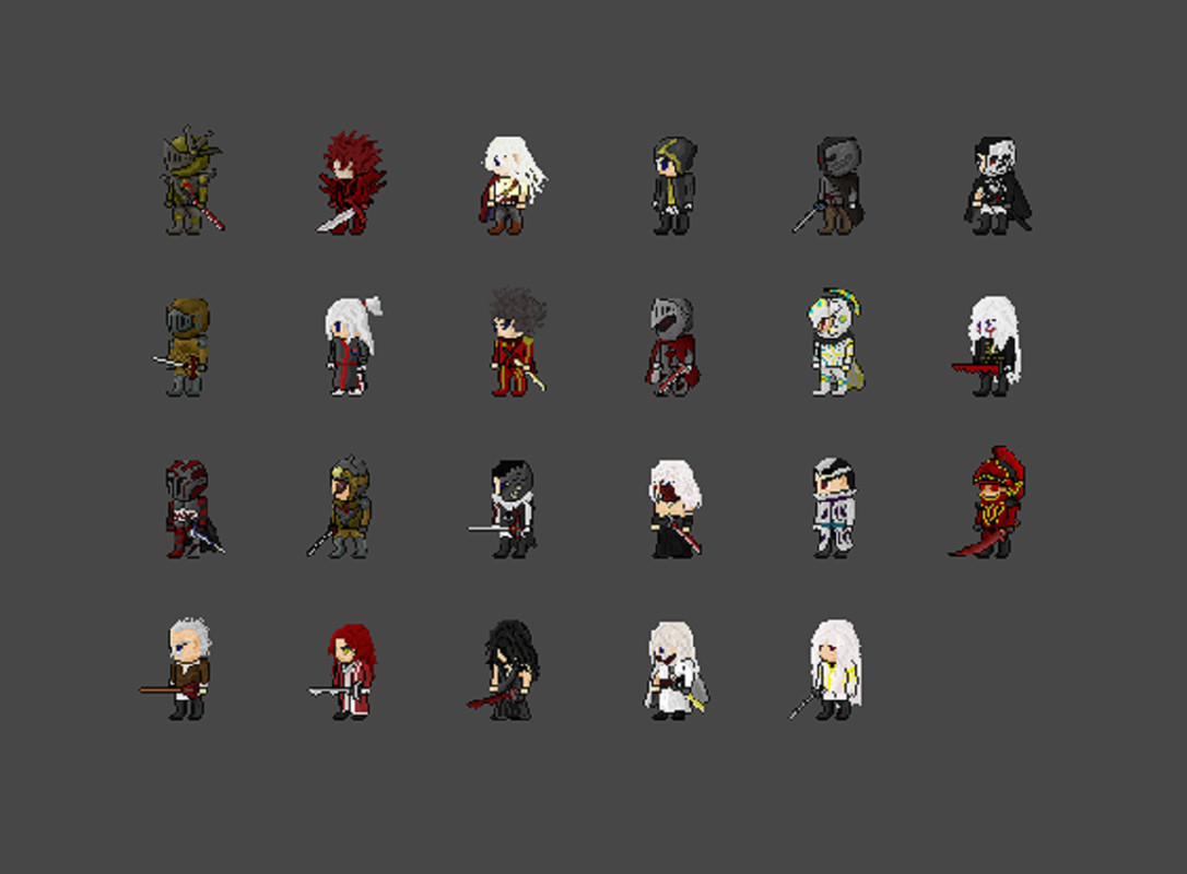 2D Pixel Character Pack – Warriors Class
