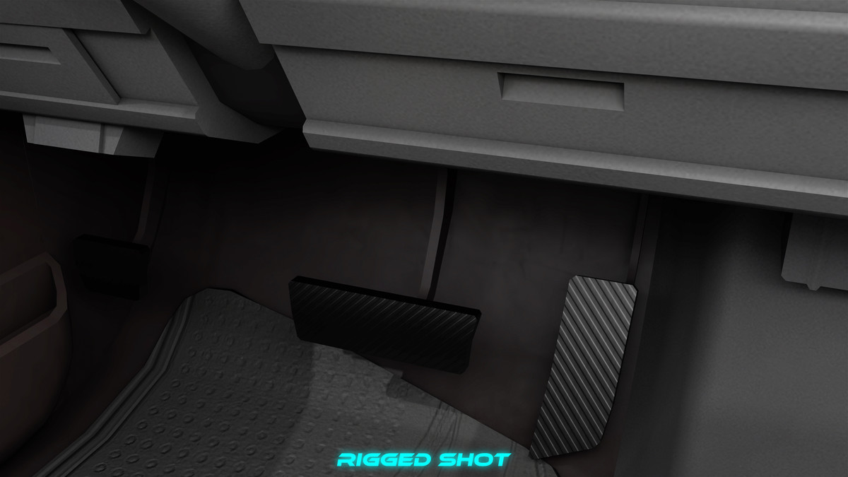 Pickup Truck01 Black and White URP HDRP Textures