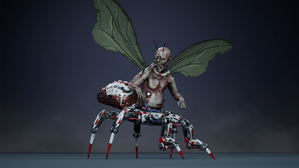Fantasy Cyborg Mosquito