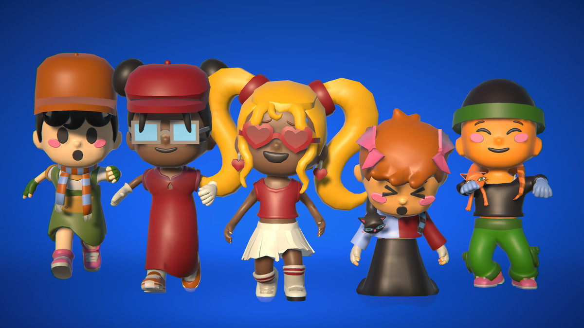 Cute Modular Character Pack – Low Poly Animated
