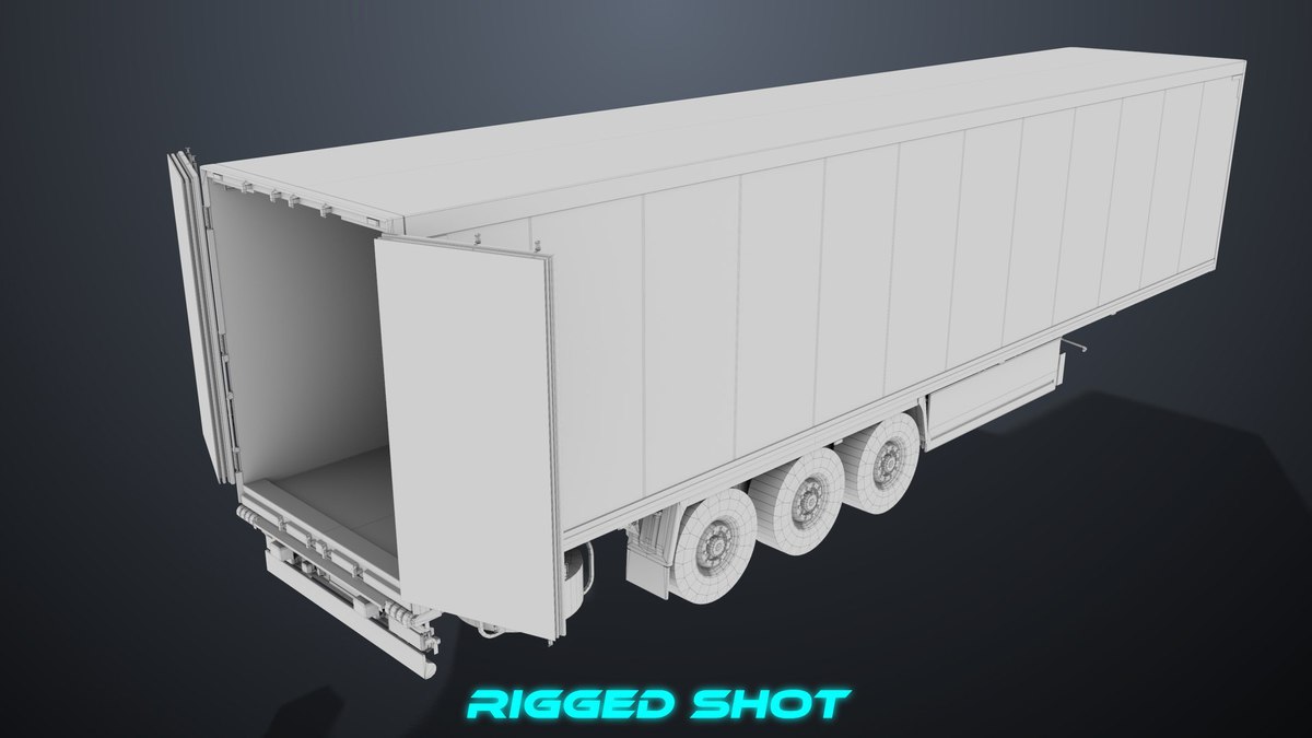 Refrigerator Trailer 05 URP HDRP Textures