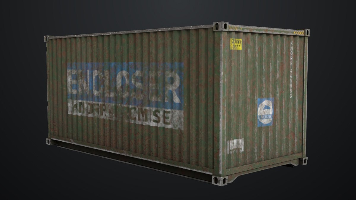 5 Cargo Dusty Container 20ft Single Mat