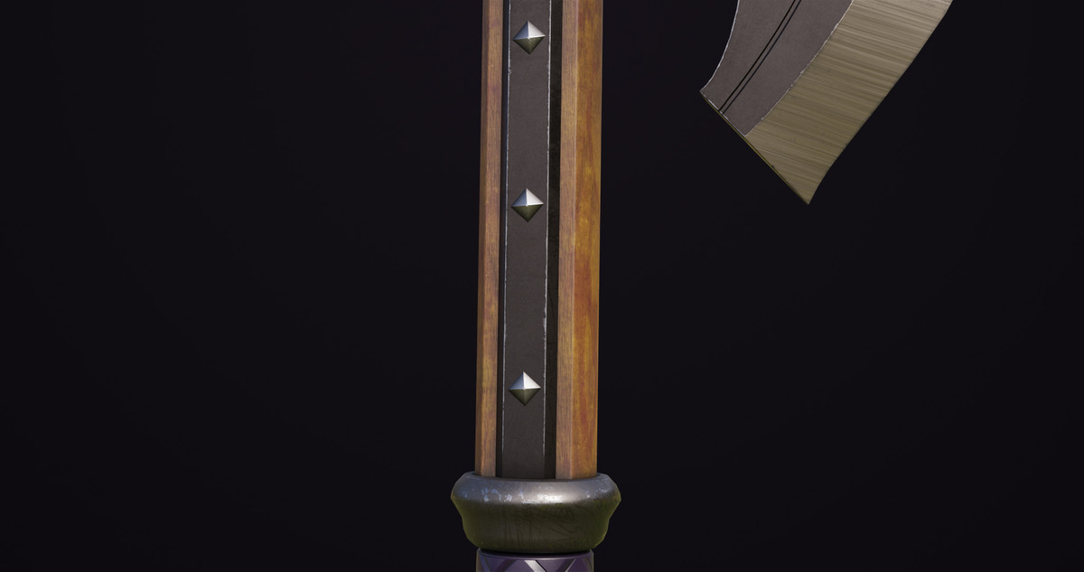 Battle Axe 14 Violet URP HDRP Textures