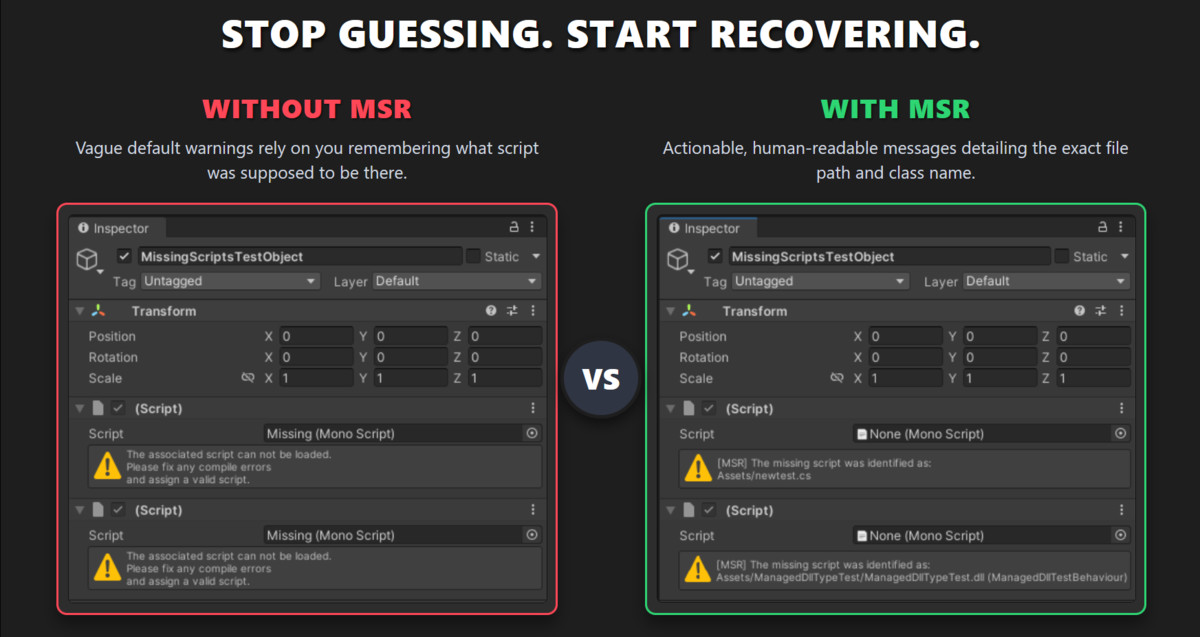 Missing Script Registry