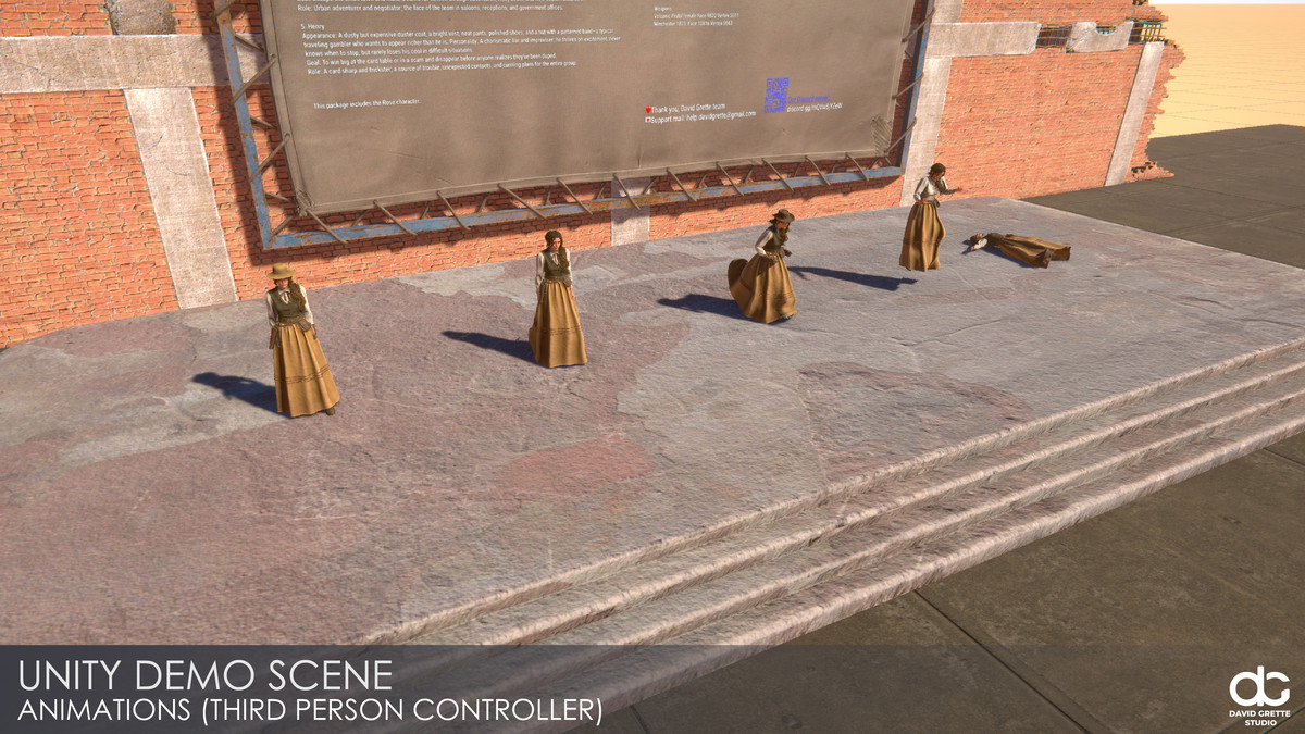 Western Character Rose- Adventure Ordinary RPG Action Citizen Wild West Woman