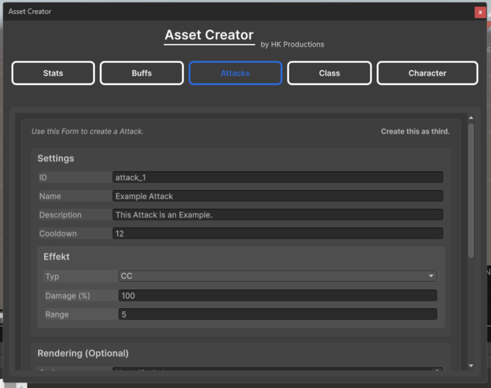 Asset Creator