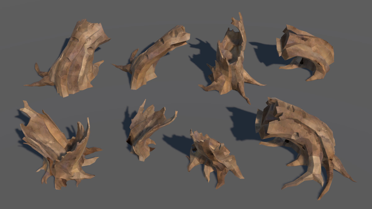 LowPoly Nature DeadTree